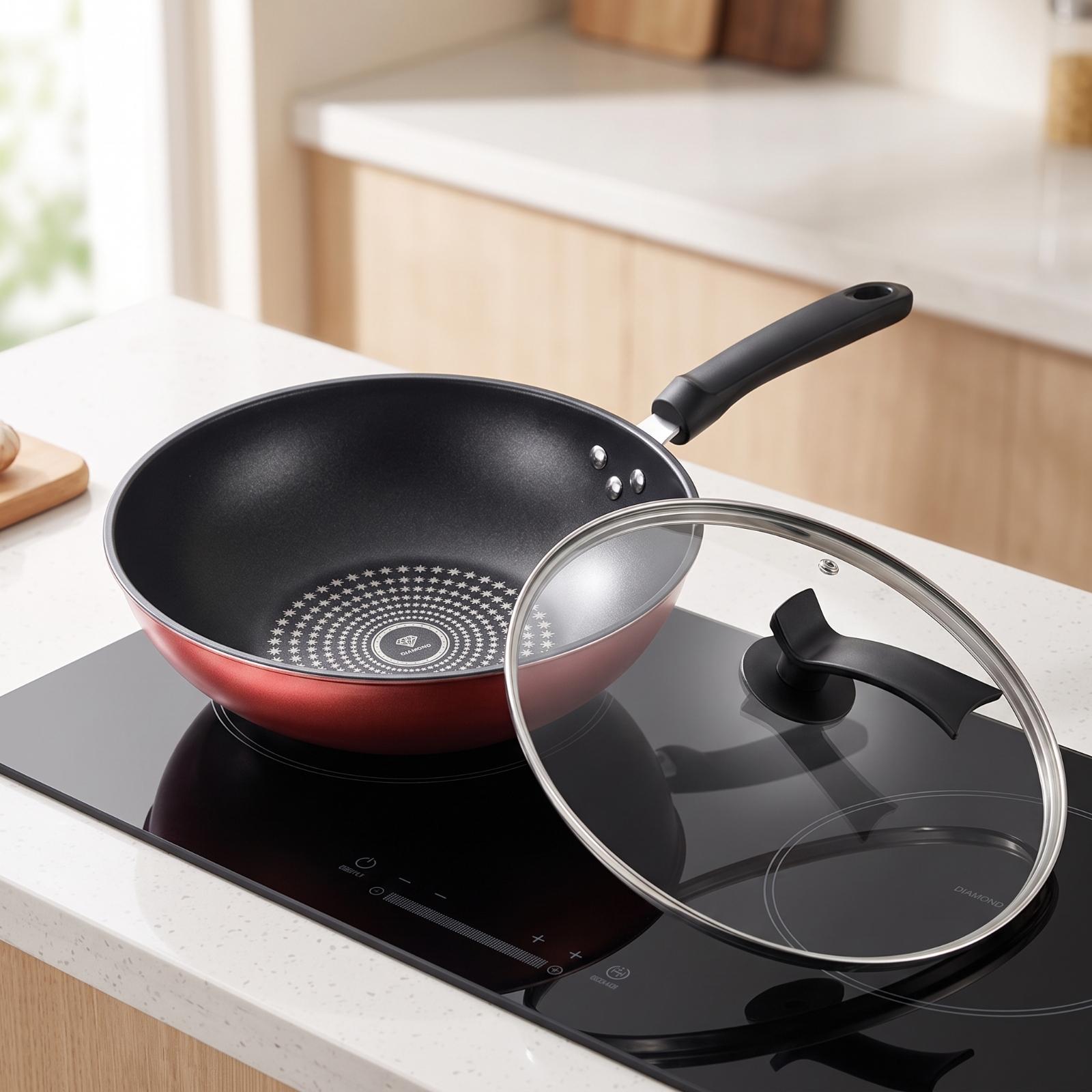 กระทะเคลือบกันติดสำหรับเตาแก๊ส - Home Cooking Gas บทวิจารณ์และราคา
