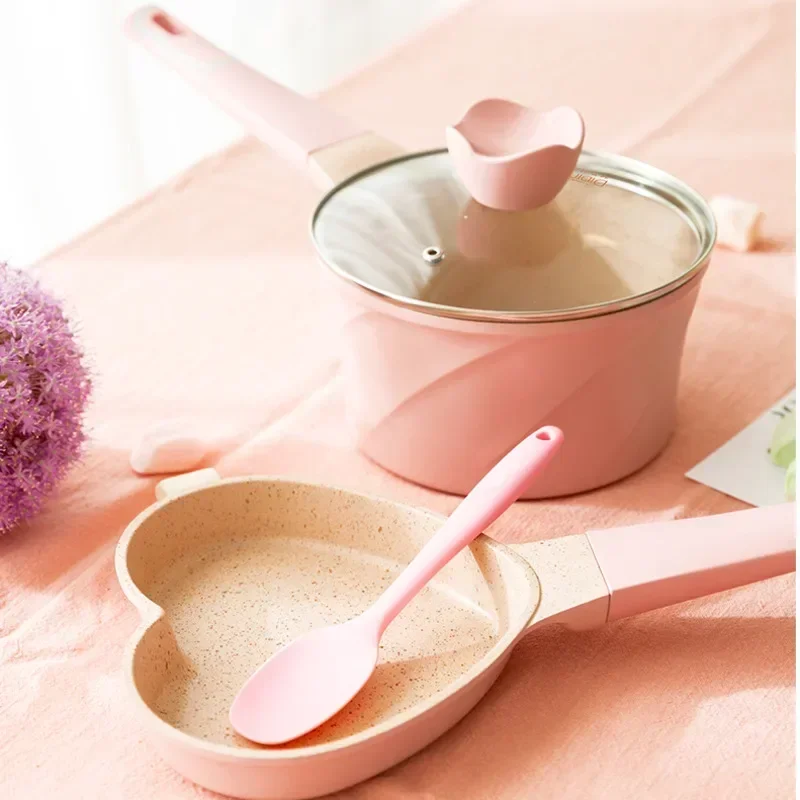 กระทะมินิรูปไข่สีชมพู  ไม่ติดก - Home Cooking Gas บทวิจารณ์และราคา